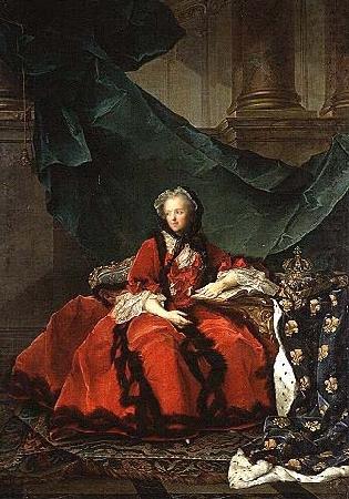 Jjean-Marc nattier Marie Leszczynska, Queen of France china oil painting image